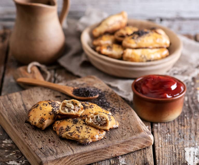 Pieczone pierożki z szynką Pieczone pierożki z szynką
