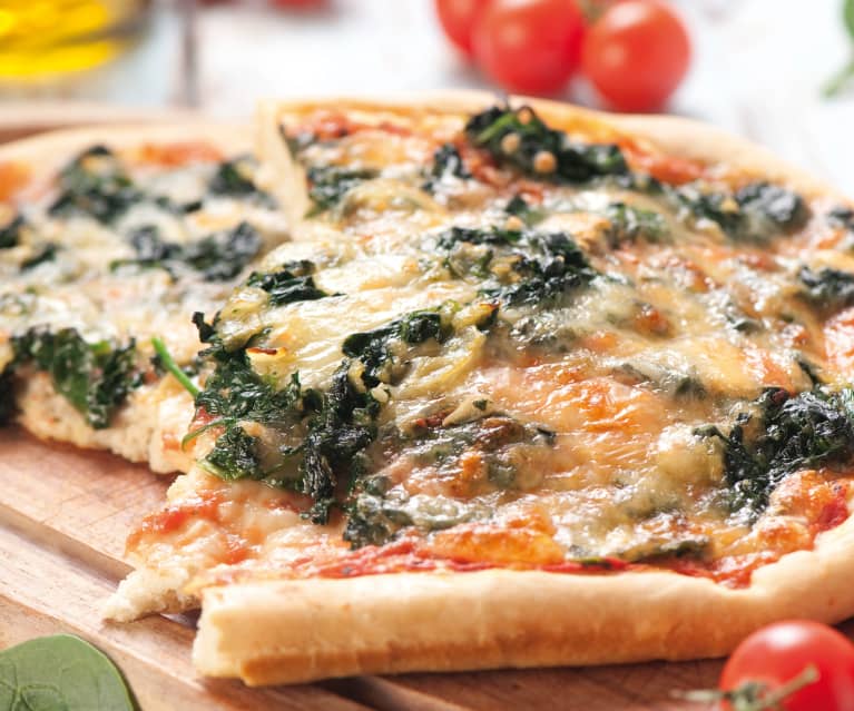 Pizza ze szpinakiem i owczym serem Pizza ze szpinakiem i owczym serem