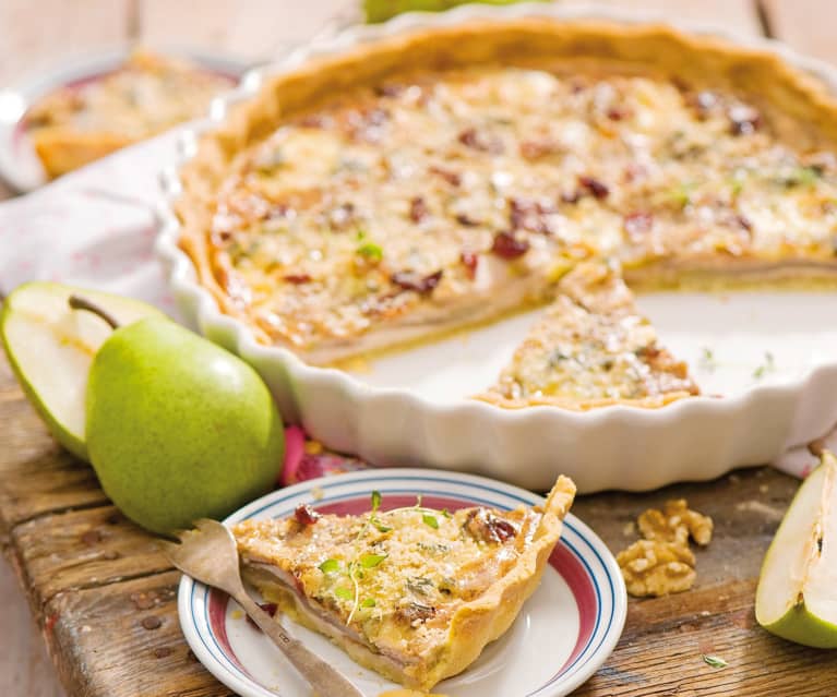 Tarta z gruszkami i rokpolem Tarta z gruszkami i rokpolem