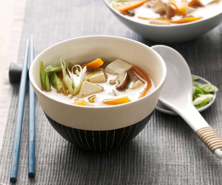 Zupa miso z warzywami Zupa miso z warzywami